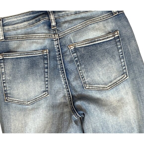 Sincerely Jules High Rise Destroyed Mom Jeans in Light Wash Size 1/25 - Picture 6 of 6